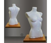LUCCESI - Schaufensterpuppe Torso (PE-Kunststoff) Damen Büste Größe/Size M (34-36)  / Farbton weiss
